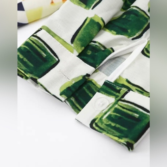 Caribbean Delight Single Breasted Oversized Linen Top & Shorts Two Piece Set - Picture 10 of 16